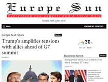 Tablet Screenshot of europesun.com